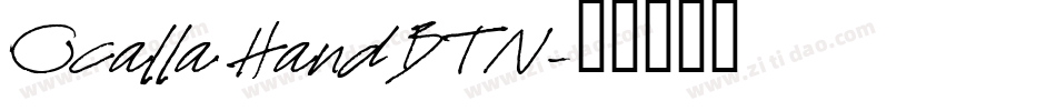 Ocalla Hand BTN字体转换